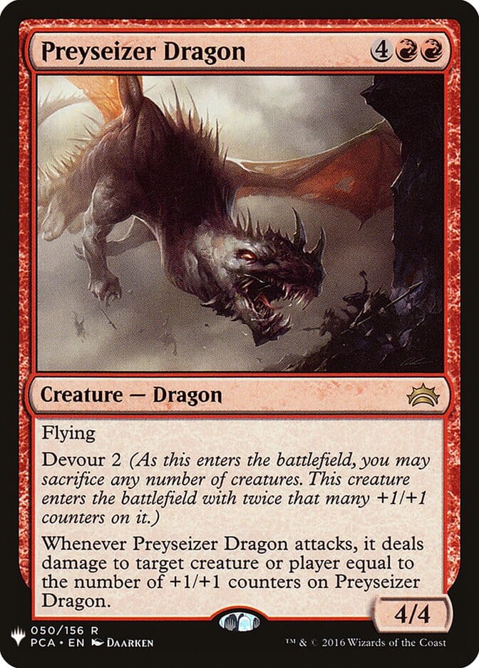 Preyseizer Dragon [The List] | Multizone: Comics And Games