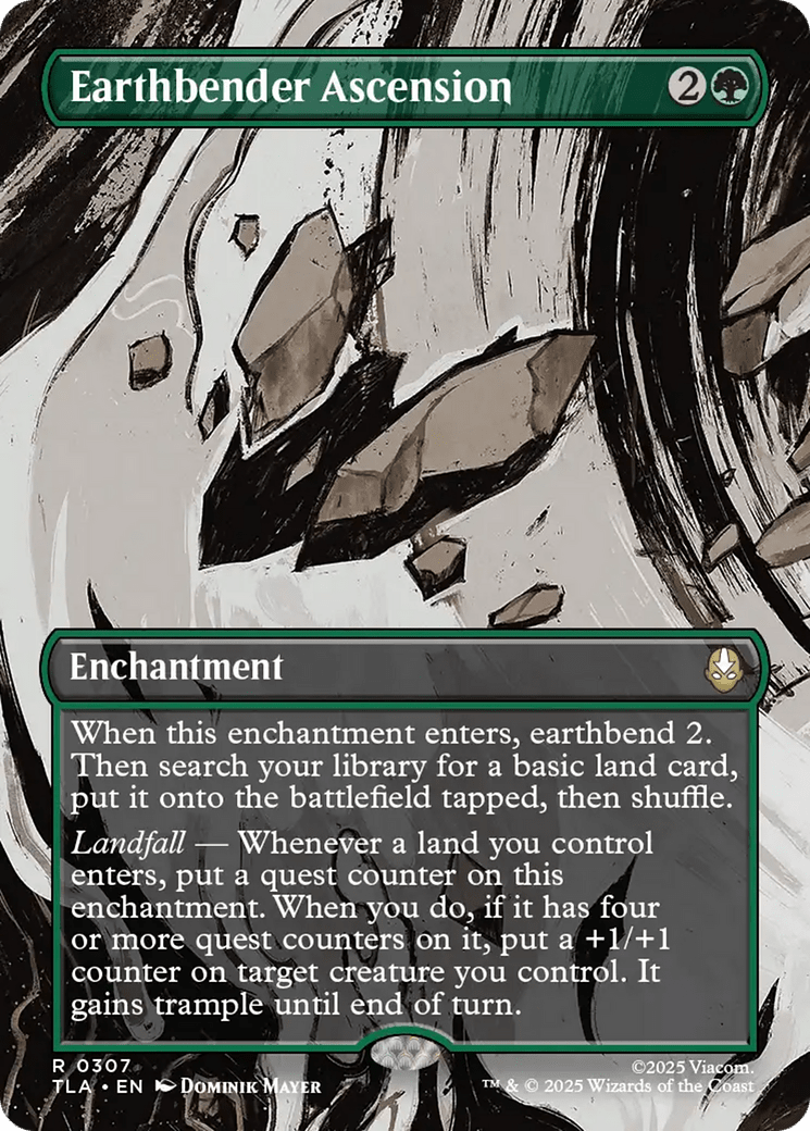 Earthbender Ascension (Borderless) [Avatar: The Last Airbender] MTG Single Magic: The Gathering  | Multizone: Comics And Games