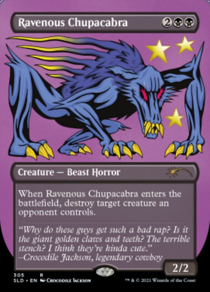 Ravenous Chupacabra (Borderless) [Secret Lair Drop Series] MTG Single Magic: The Gathering  | Multizone: Comics And Games
