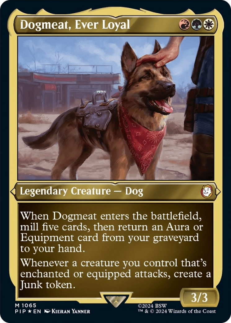 Dogmeat, Ever Loyal (Display Commander) [Fallout] MTG Single Magic: The Gathering  | Multizone: Comics And Games