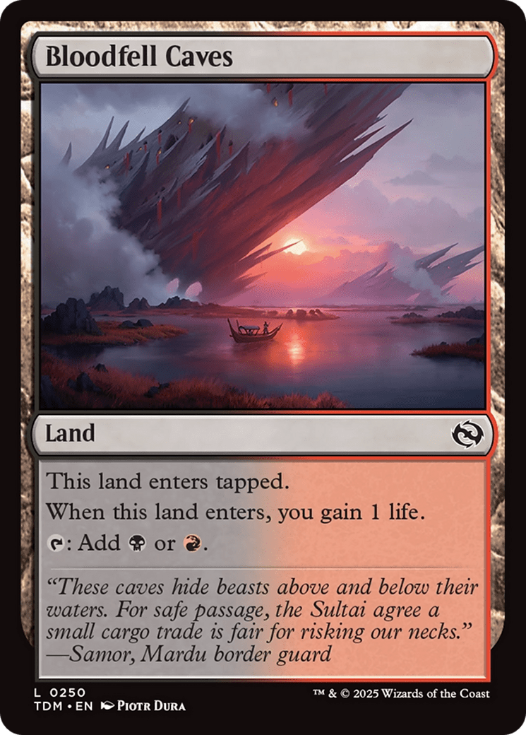 Bloodfell Caves [Tarkir: Dragonstorm] MTG Single Magic: The Gathering  | Multizone: Comics And Games