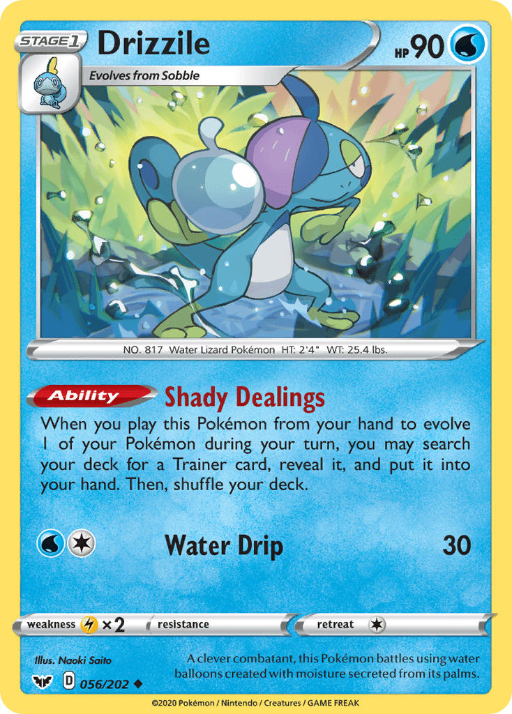 Drizzile (056/202) [Sword & Shield: Base Set] Pokemon Single Pokémon  | Multizone: Comics And Games