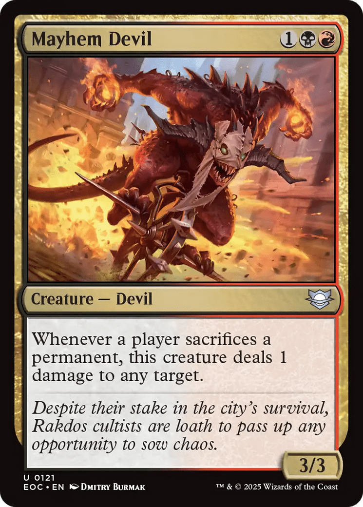 Mayhem Devil [Edge of Eternities Commander] MTG Single Magic: The Gathering  | Multizone: Comics And Games