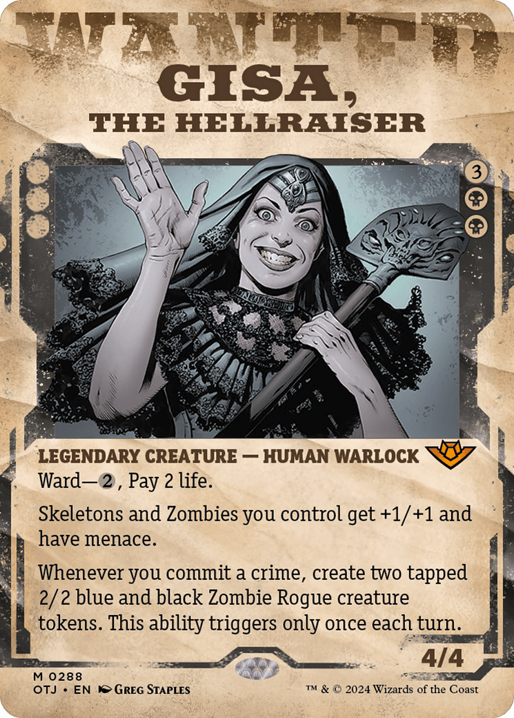 Gisa, the Hellraiser (Showcase) [Outlaws of Thunder Junction] MTG Single Magic: The Gathering  | Multizone: Comics And Games