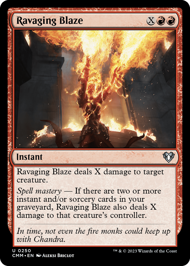 Ravaging Blaze [Commander Masters] MTG Single Magic: The Gathering  | Multizone: Comics And Games