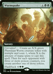 Wurmquake (Extended Art) [Phyrexia: All Will Be One Commander] MTG Single Magic: The Gathering  | Multizone: Comics And Games