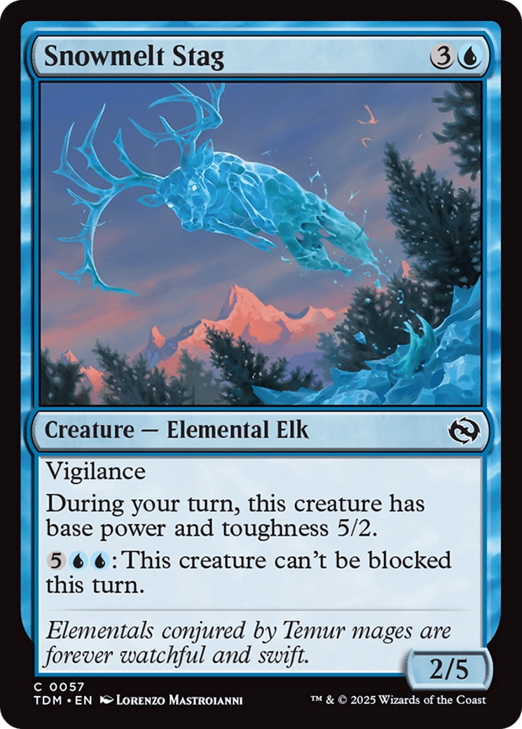 Snowmelt Stag [Tarkir: Dragonstorm] MTG Single Magic: The Gathering  | Multizone: Comics And Games
