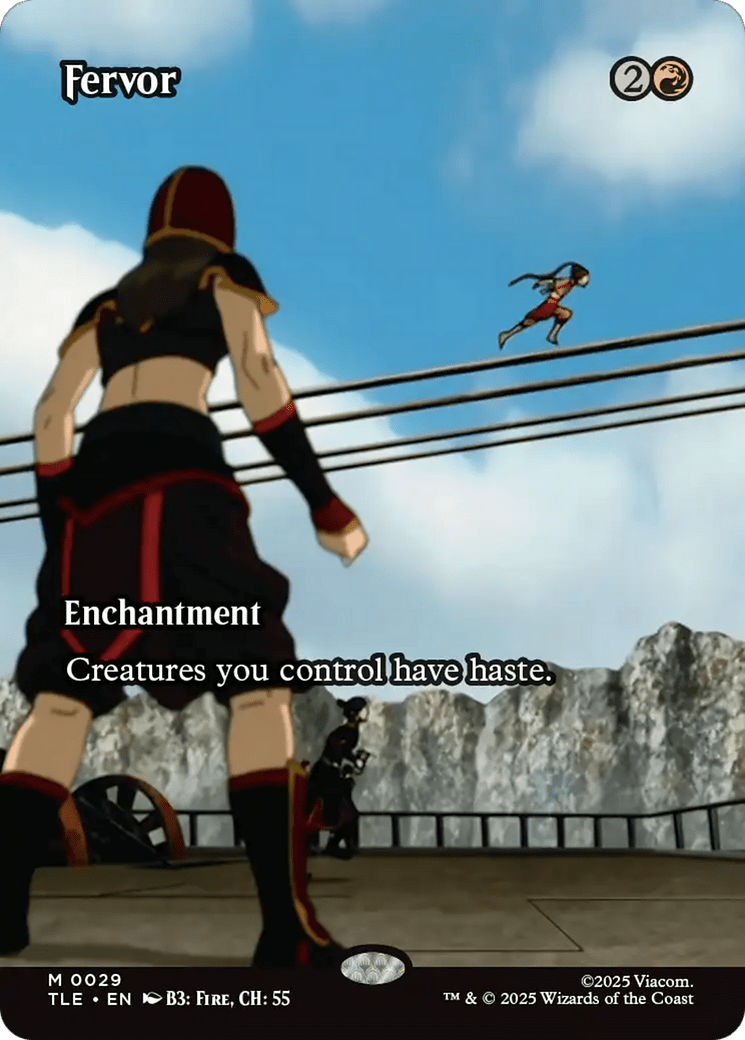 Fervor (Borderless) [Avatar: The Last Airbender: Eternal-Legal] MTG Single Magic: The Gathering  | Multizone: Comics And Games