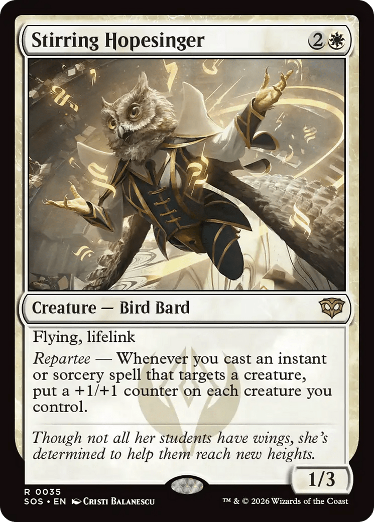 Stirring Hopesinger [Secrets of Strixhaven] MTG Single Magic: The Gathering  | Multizone: Comics And Games