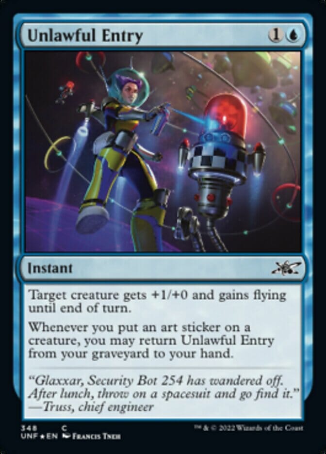 Unlawful Entry (Galaxy Foil) [Unfinity] MTG Single Magic: The Gathering  | Multizone: Comics And Games