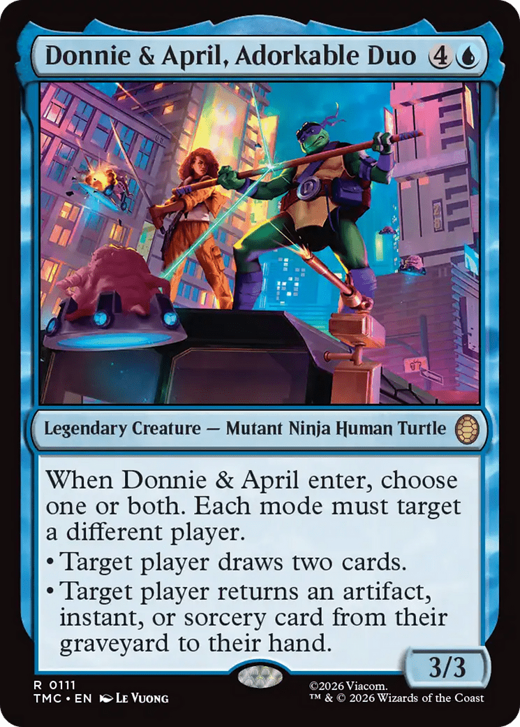 Donnie & April, Adorkable Duo [Teenage Mutant Ninja Turtles Commander] MTG Single Magic: The Gathering  | Multizone: Comics And Games