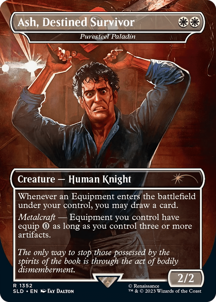 Ash, Destined Survivor - Puresteel Paladin [Secret Lair Drop Series] MTG Single Magic: The Gathering  | Multizone: Comics And Games