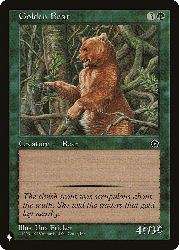 Golden Bear [The List] MTG Single Magic: The Gathering  | Multizone: Comics And Games