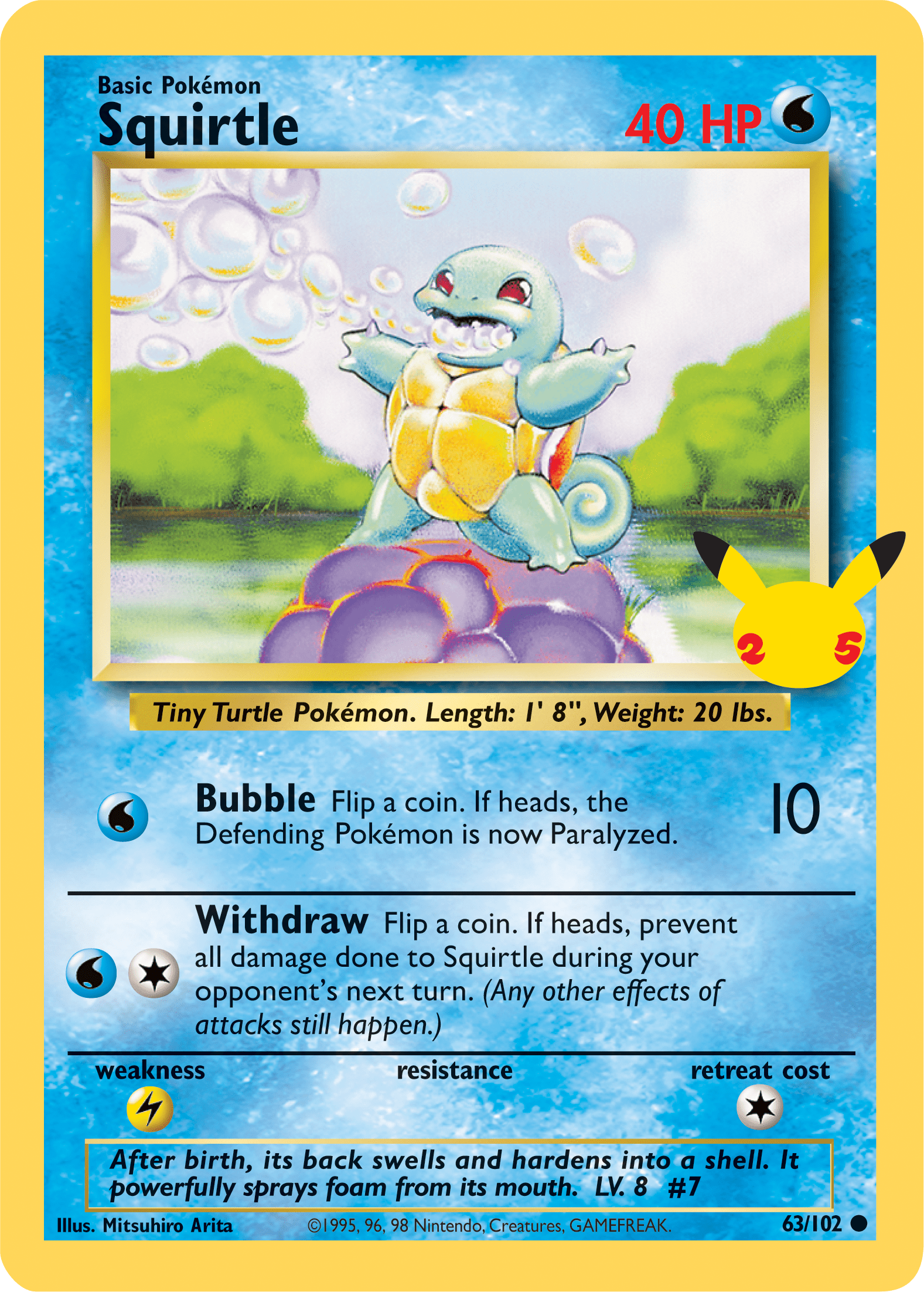Squirtle (63/102) (Jumbo Card) [First Partner Pack] Pokemon Single Pokémon  | Multizone: Comics And Games