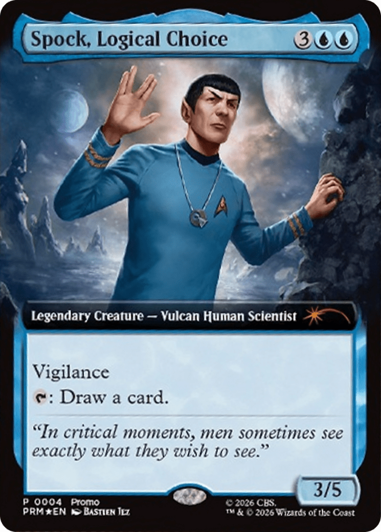 Spock, Logical Choice (Extended Art) [Media Promos] MTG Single Magic: The Gathering  | Multizone: Comics And Games