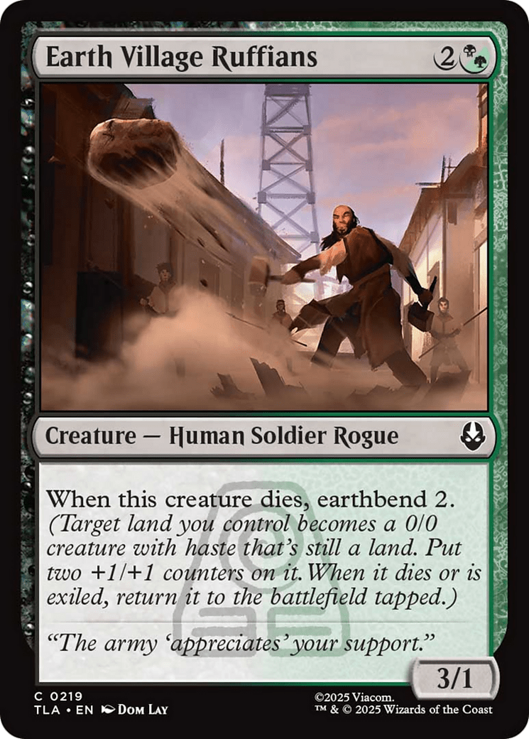 Earth Village Ruffians [Avatar: The Last Airbender] MTG Single Magic: The Gathering  | Multizone: Comics And Games