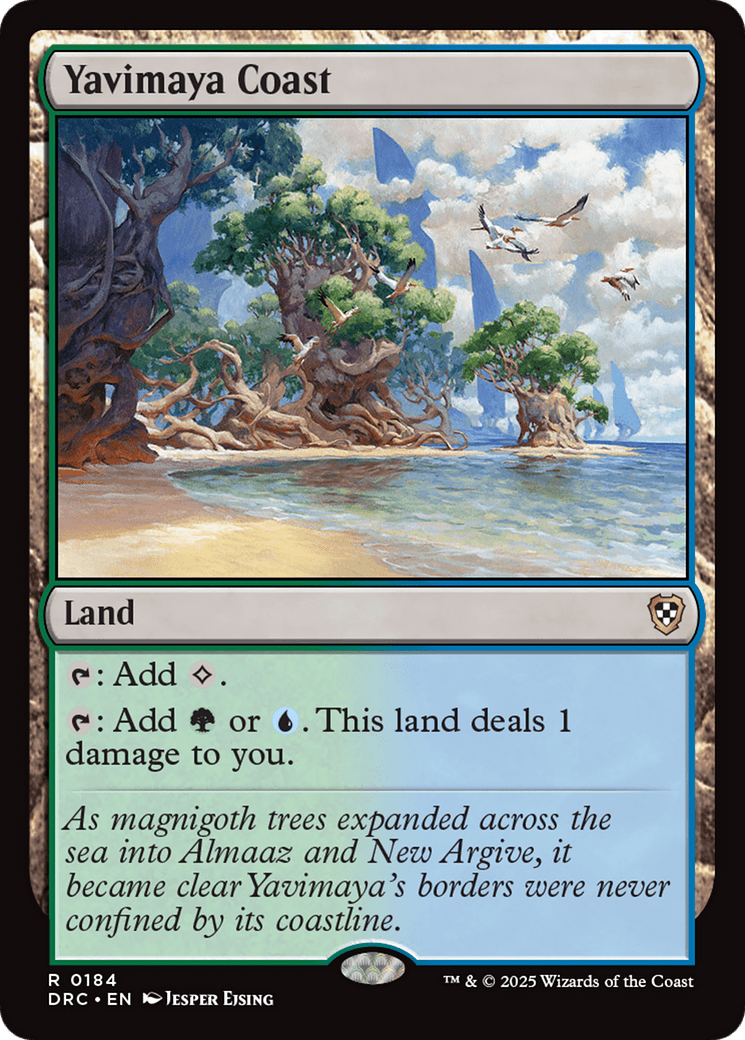 Yavimaya Coast [Aetherdrift Commander] MTG Single Magic: The Gathering  | Multizone: Comics And Games