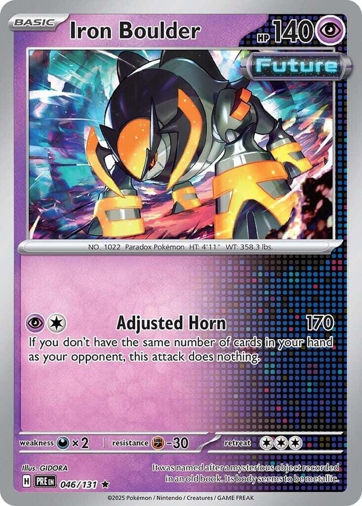 Iron Boulder (046/131) [Scarlet & Violet: Prismatic Evolutions] Pokemon Single Pokémon  | Multizone: Comics And Games