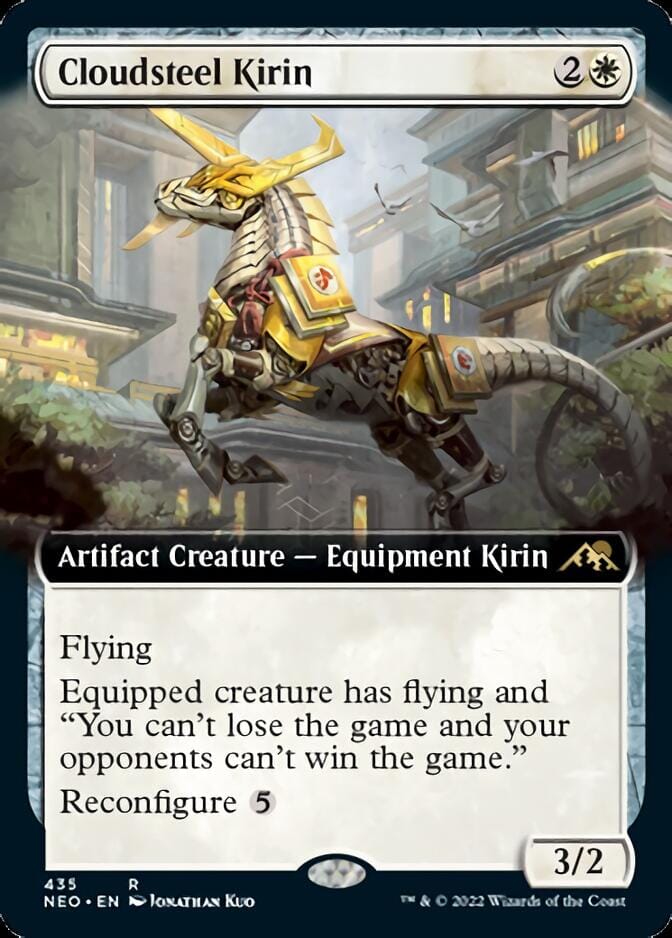 Cloudsteel Kirin (Extended Art) [Kamigawa: Neon Dynasty] MTG Single Magic: The Gathering  | Multizone: Comics And Games