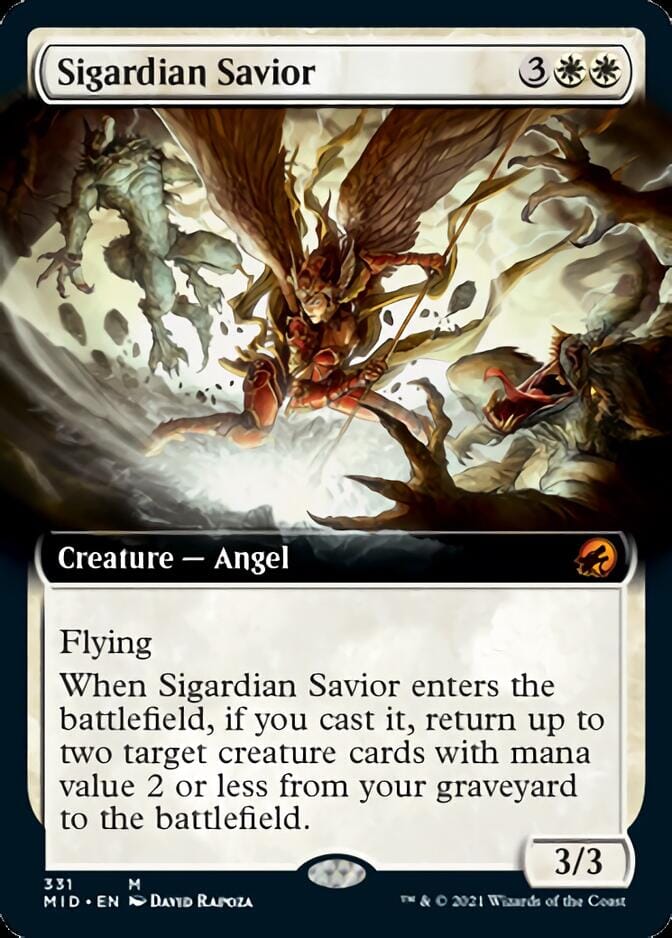 Sigardian Savior (Extended Art) [Innistrad: Midnight Hunt] MTG Single Magic: The Gathering  | Multizone: Comics And Games