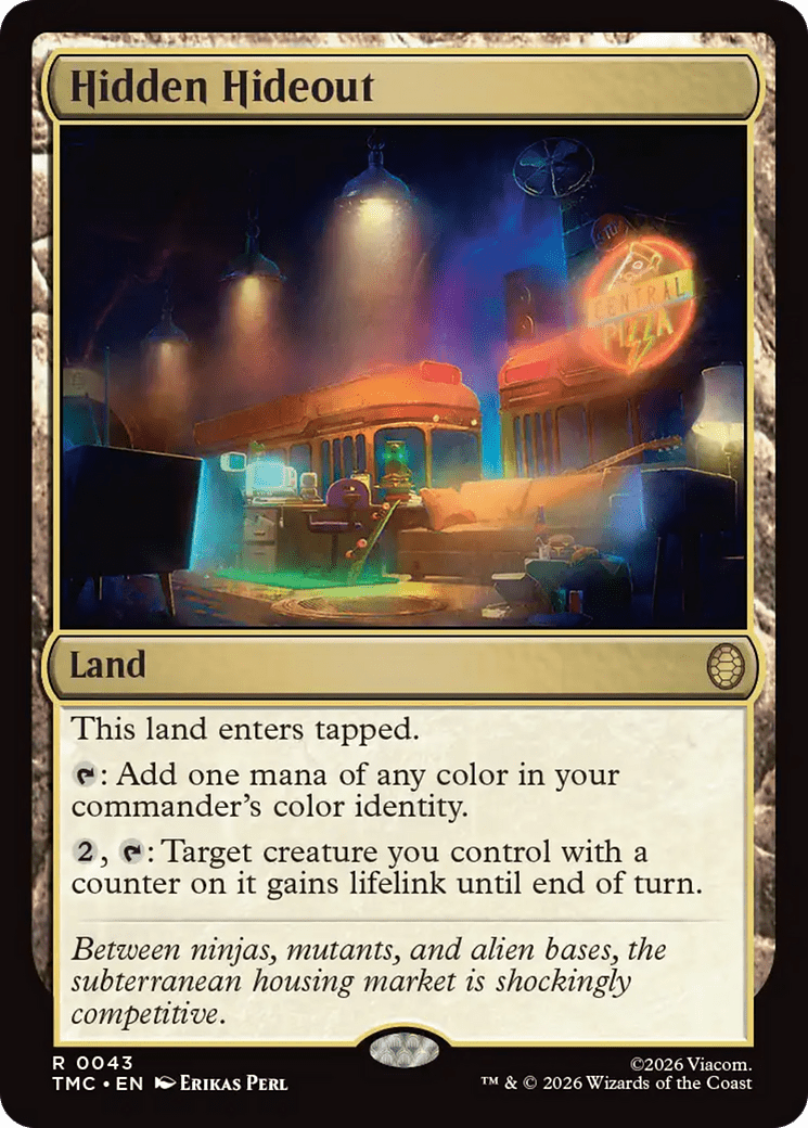 Hidden Hideout [Teenage Mutant Ninja Turtles Commander] MTG Single Magic: The Gathering  | Multizone: Comics And Games