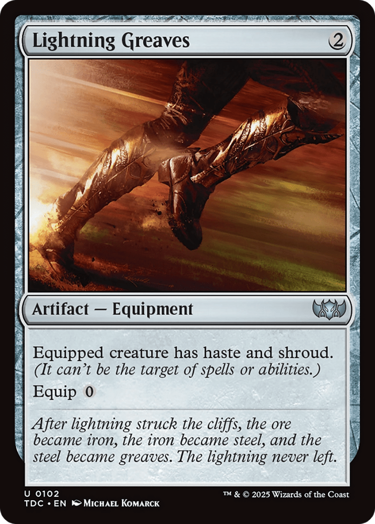 Lightning Greaves [Tarkir: Dragonstorm Commander] MTG Single Magic: The Gathering  | Multizone: Comics And Games