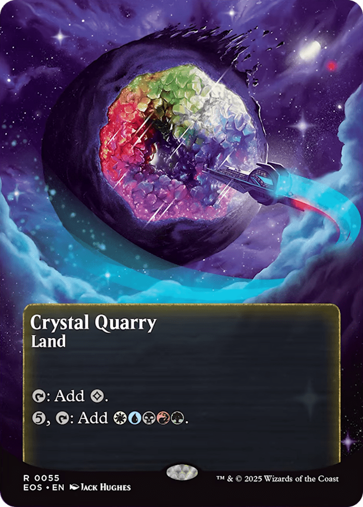 Crystal Quarry (0055) (Borderless) [Edge of Eternities: Stellar Sights] MTG Single Magic: The Gathering  | Multizone: Comics And Games