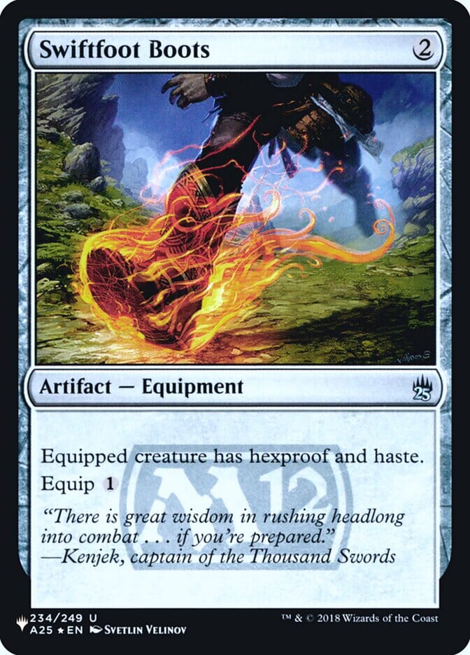 Swiftfoot Boots [Secret Lair: Heads I Win, Tails You Lose] MTG Single Magic: The Gathering  | Multizone: Comics And Games