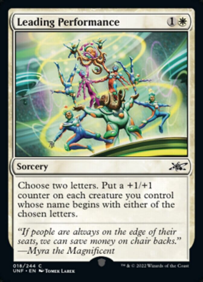 Leading Performance [Unfinity] MTG Single Magic: The Gathering  | Multizone: Comics And Games