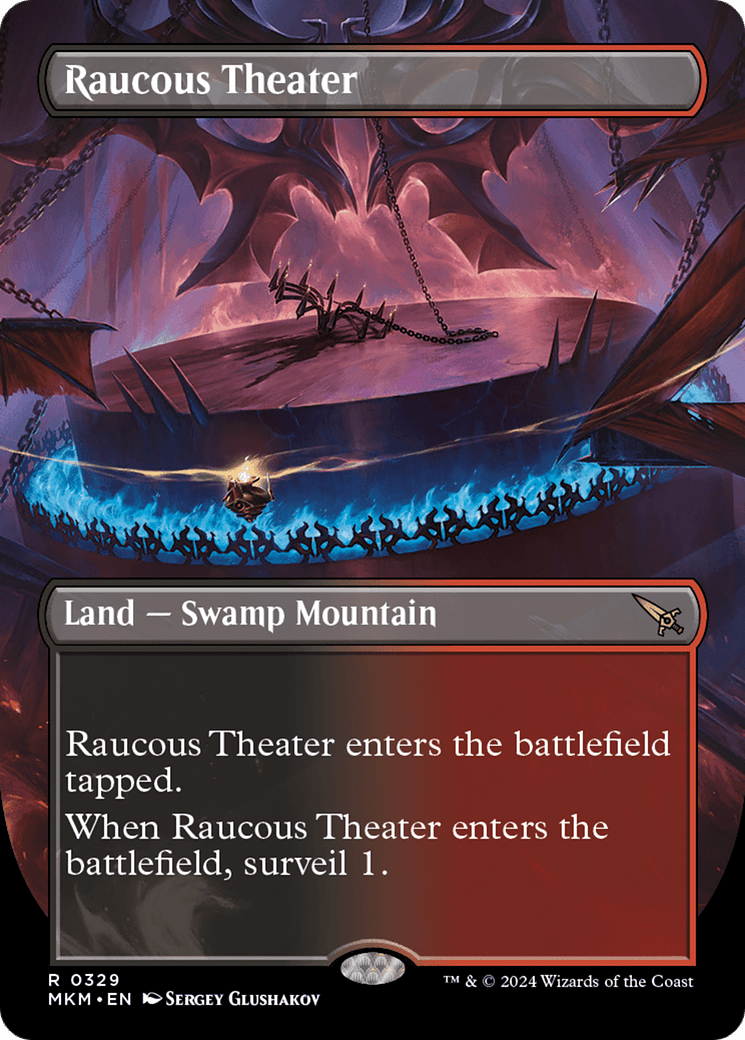 Raucous Theater (Borderless) [Murders at Karlov Manor] MTG Single Magic: The Gathering  | Multizone: Comics And Games