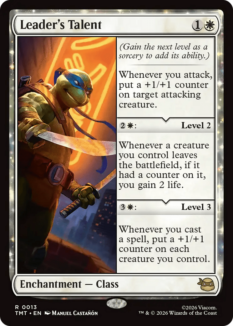 Leader's Talent [Teenage Mutant Ninja Turtles] MTG Single Magic: The Gathering  | Multizone: Comics And Games