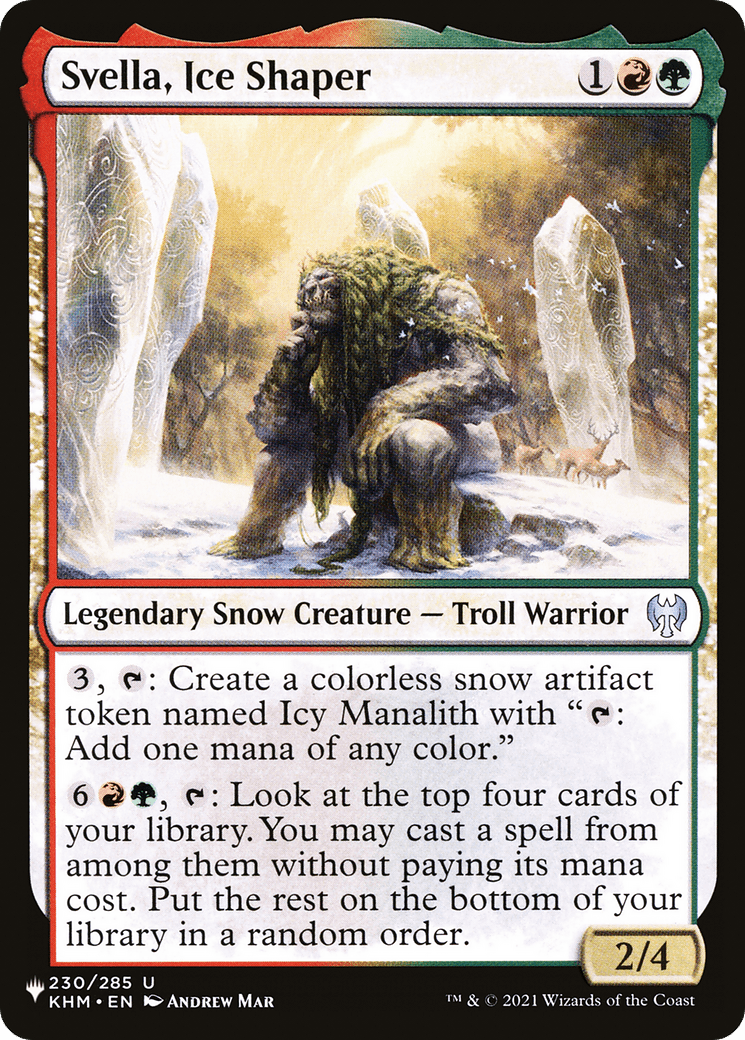Svella, Ice Shaper [The List] MTG Single Magic: The Gathering  | Multizone: Comics And Games