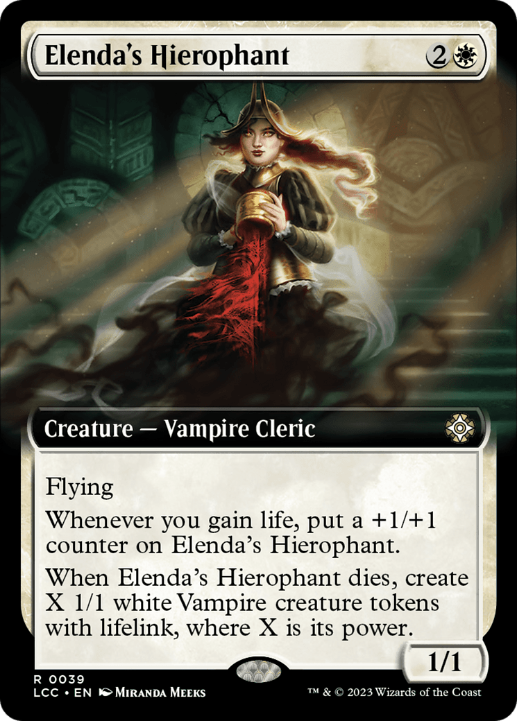 Elenda's Hierophant (Extended Art) [The Lost Caverns of Ixalan Commander] MTG Single Magic: The Gathering  | Multizone: Comics And Games