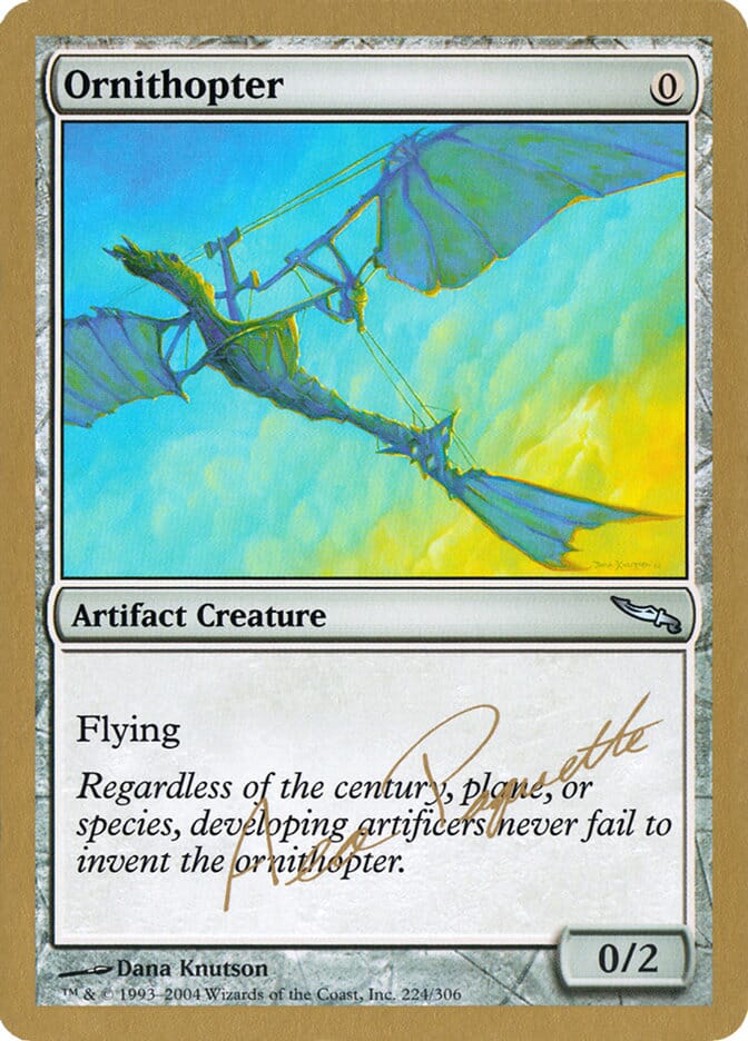 Ornithopter (Aeo Paquette) [World Championship Decks 2004] MTG Single Magic: The Gathering  | Multizone: Comics And Games