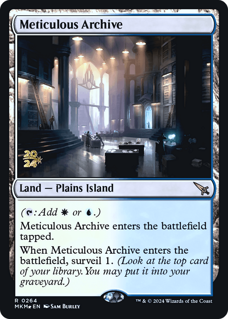 Meticulous Archive [Murders at Karlov Manor Prerelease Promos] MTG Single Magic: The Gathering  | Multizone: Comics And Games