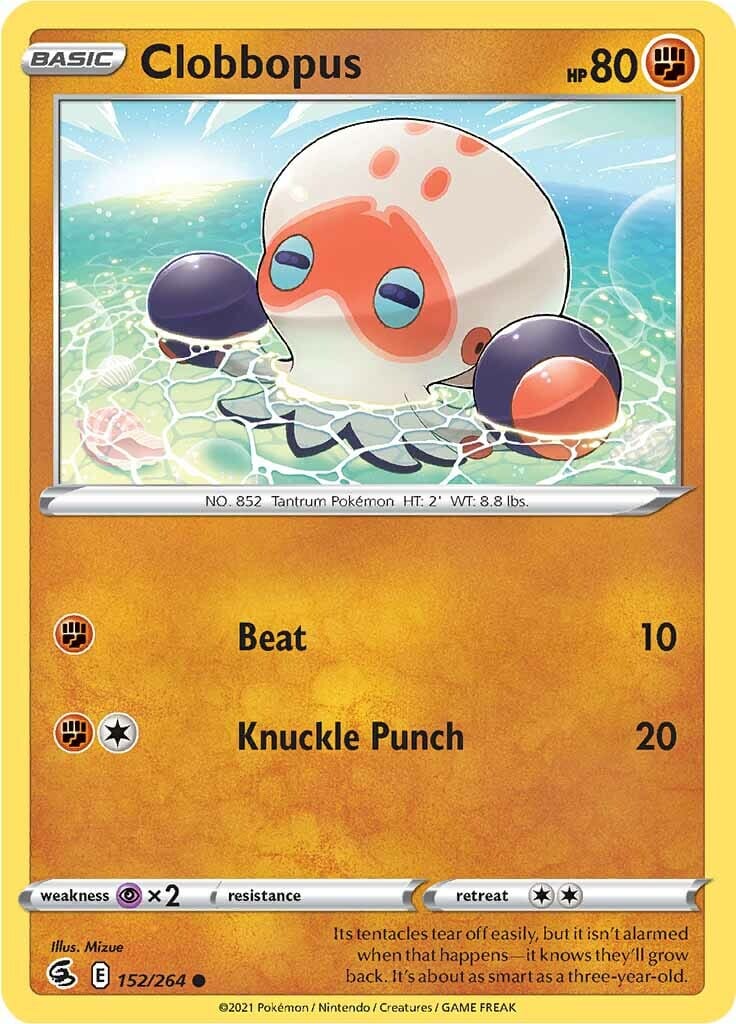 Clobbopus (152/264) [Sword & Shield: Fusion Strike] Pokemon Single Pokémon  | Multizone: Comics And Games