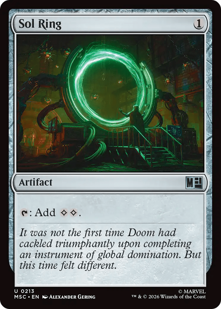 Sol Ring (0211) (Surge Foil) [Marvel Super Heroes Commander] MTG Single Magic: The Gathering  | Multizone: Comics And Games