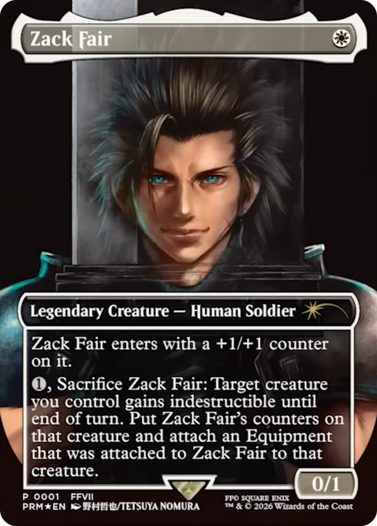 Zack Fair [Media Promos] | Multizone: Comics And Games