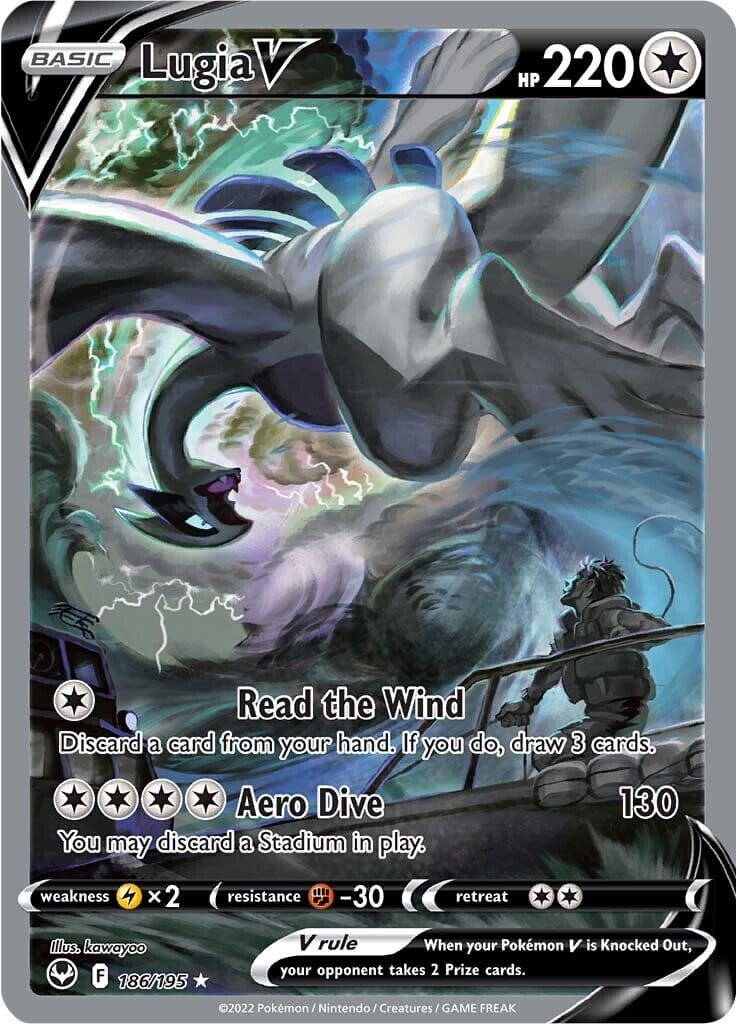 Lugia V (186/195) [Sword & Shield: Silver Tempest] Pokemon Single Pokémon  | Multizone: Comics And Games