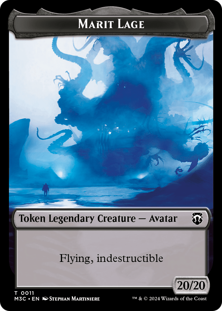 Marit Lage (Ripple Foil) // Sand Warrior Double-Sided Token [Modern Horizons 3 Commander Tokens] MTG Single Magic: The Gathering  | Multizone: Comics And Games