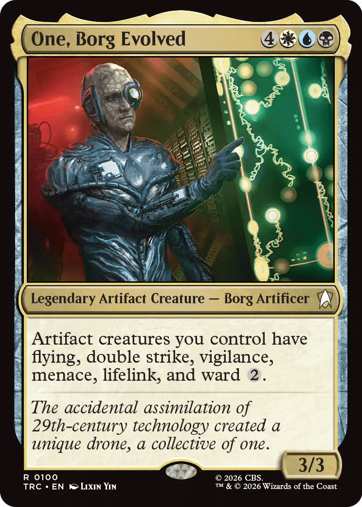 One, Borg Evolved (Surge Foil) [Star Trek Commander] MTG Single Magic: The Gathering  | Multizone: Comics And Games