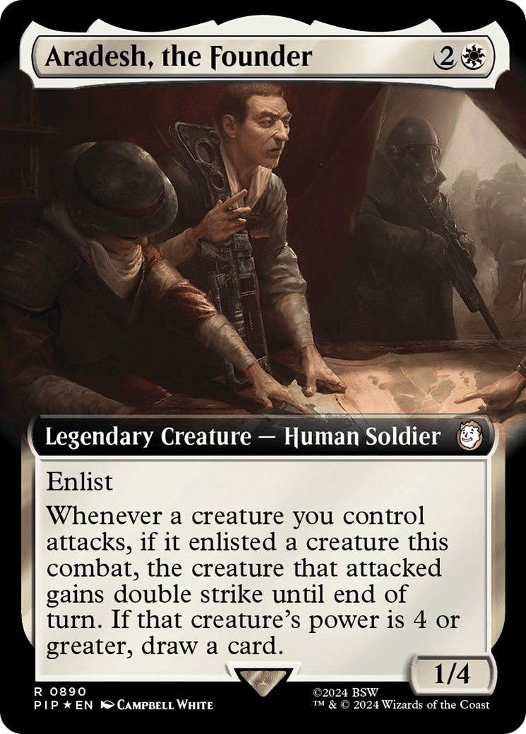 Aradesh, the Founder (Extended Art) (Surge Foil) [Fallout] MTG Single Magic: The Gathering  | Multizone: Comics And Games