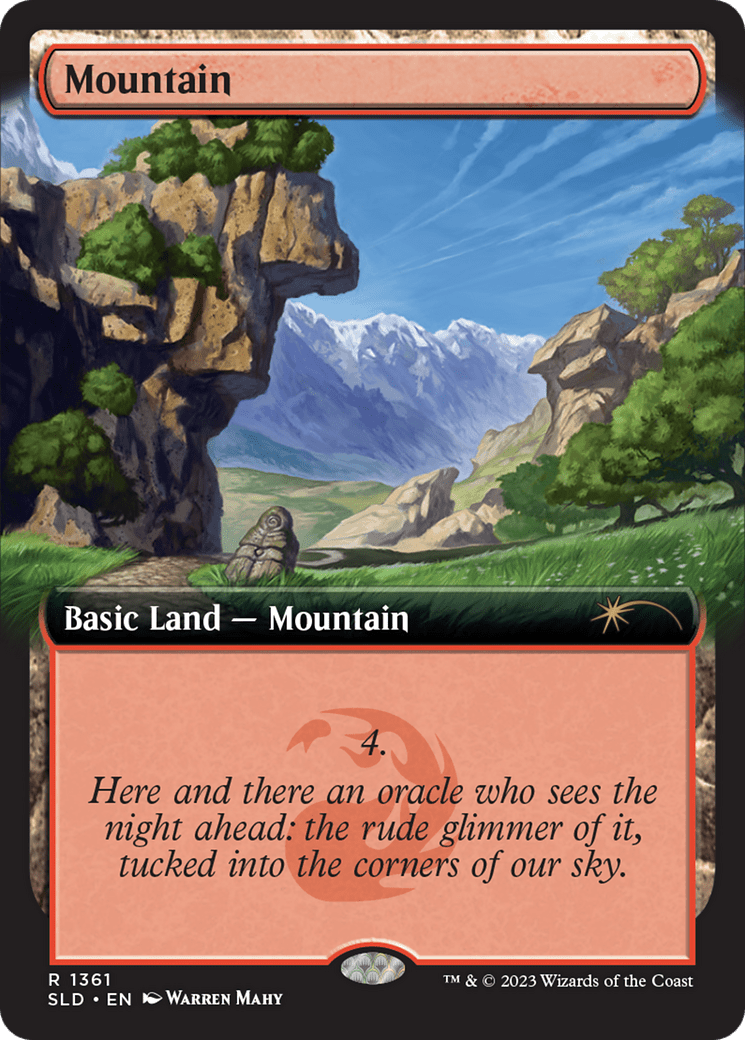 Mountain (1361) [Secret Lair Drop Series] MTG Single Magic: The Gathering  | Multizone: Comics And Games