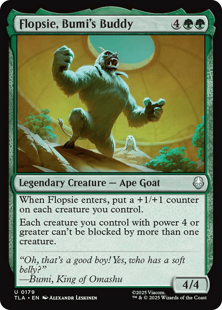 Flopsie, Bumi's Buddy [Avatar: The Last Airbender] MTG Single Magic: The Gathering  | Multizone: Comics And Games