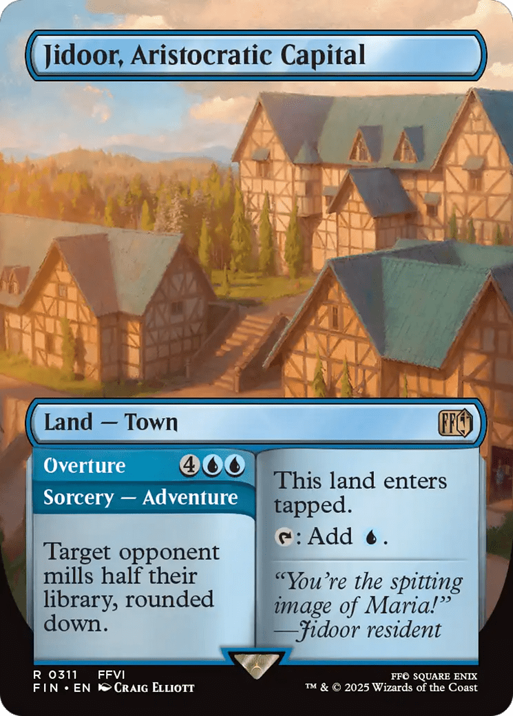 Jidoor, Aristocratic Capital // Overture (Borderless) [FINAL FANTASY] MTG Single Magic: The Gathering  | Multizone: Comics And Games