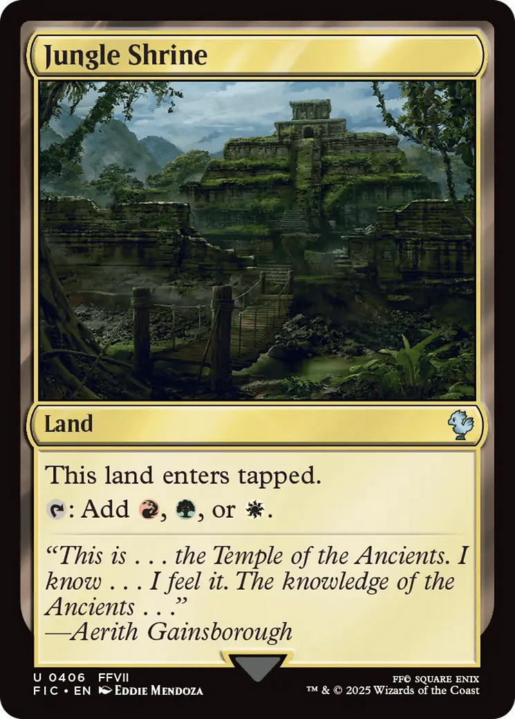 Jungle Shrine [FINAL FANTASY Commander] MTG Single Magic: The Gathering  | Multizone: Comics And Games