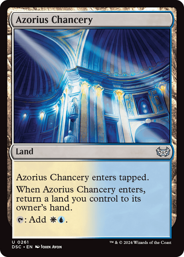 Azorius Chancery [Duskmourn: House of Horror Commander] MTG Single Magic: The Gathering  | Multizone: Comics And Games
