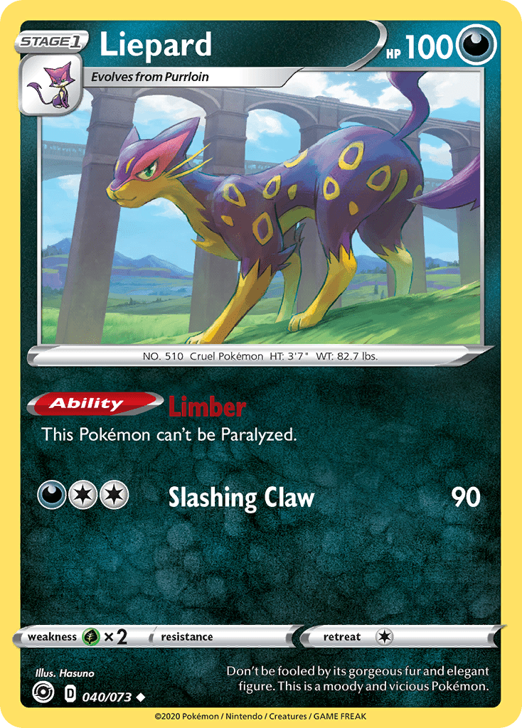 Liepard (040/073) [Sword & Shield: Champion's Path] Pokemon Single Pokémon  | Multizone: Comics And Games