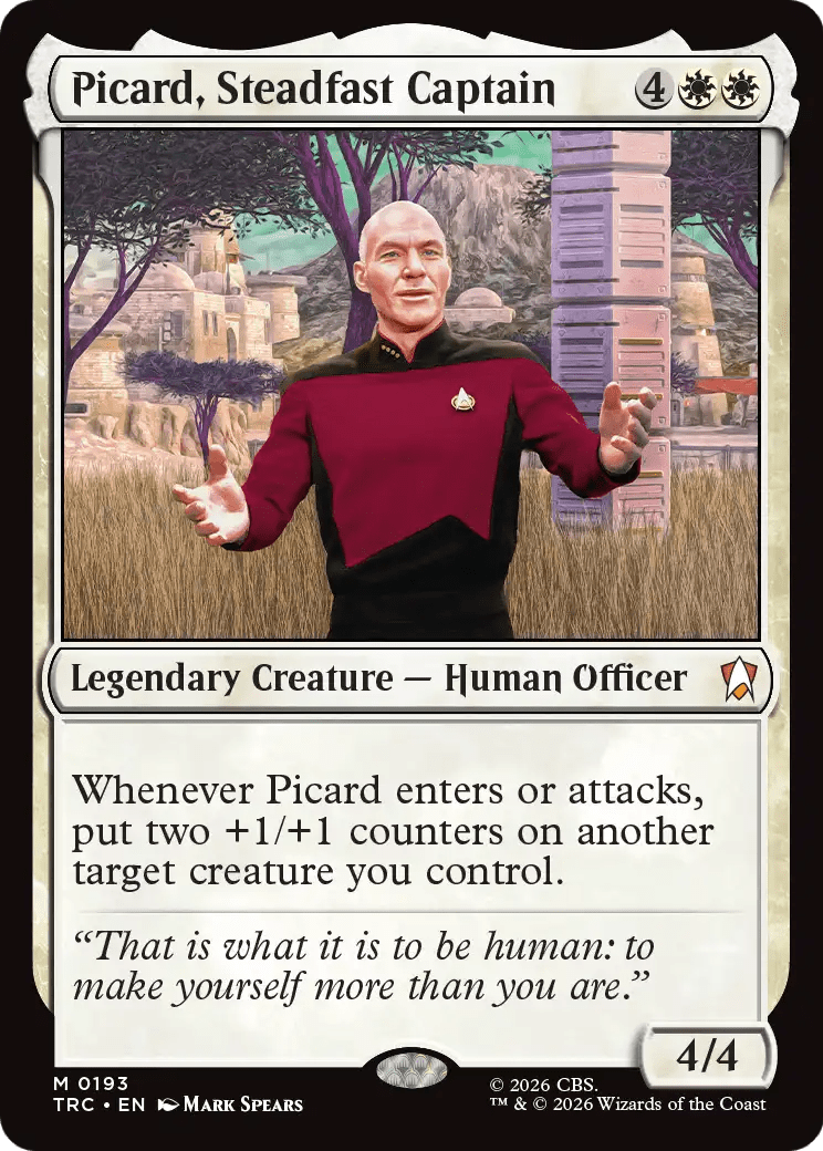 Picard, Steadfast Captain [Star Trek Commander] MTG Single Magic: The Gathering  | Multizone: Comics And Games