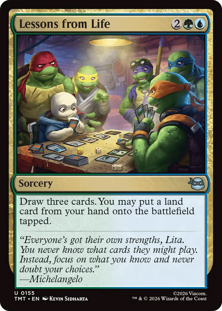 Lessons from Life [Teenage Mutant Ninja Turtles] MTG Single Magic: The Gathering  | Multizone: Comics And Games